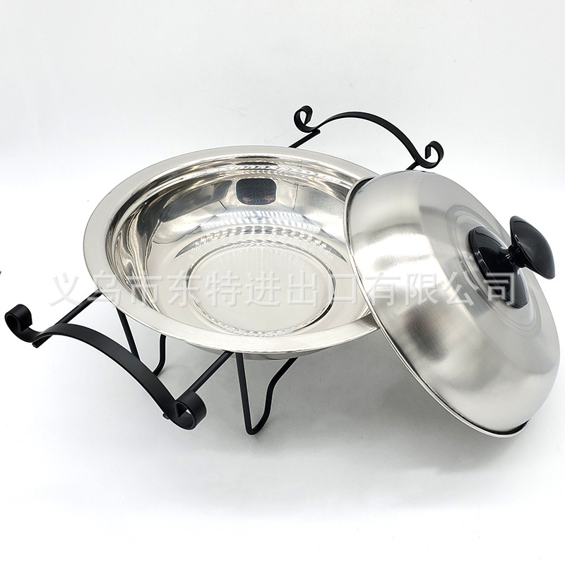 Factory direct sales of stainless steel alcohol dry pot, solid and liquid alcohol stove, small hot pot, dry pot, restaurant small hot pot detail image 7