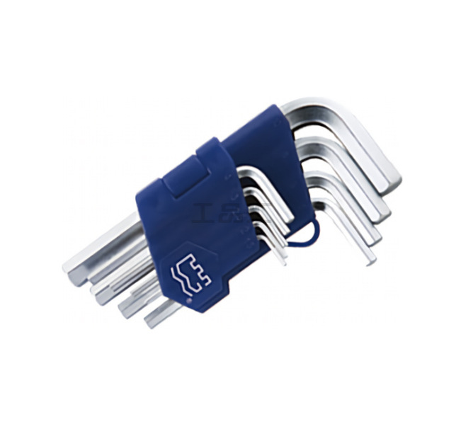 长城9pcs塑插亚光平头标准内六角扳手组套1.5-10mm长城338809