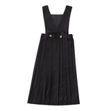 Студенческая юбка в складку, подтяжки, платье, (в наличии на складе)