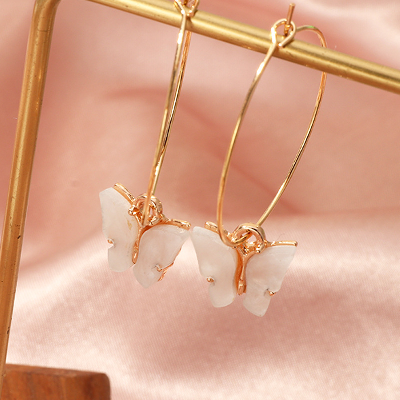 Jewelry fashion pop color acrylic butterfly earrings butterfly earrings womenpicture6