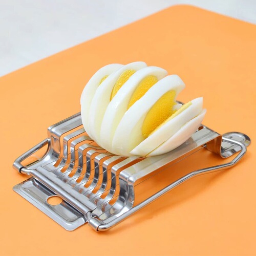 Japanese stainless steel egg cutter, multifunctional egg separator, fancy preserved egg opener, preserved egg slicer, egg cutter