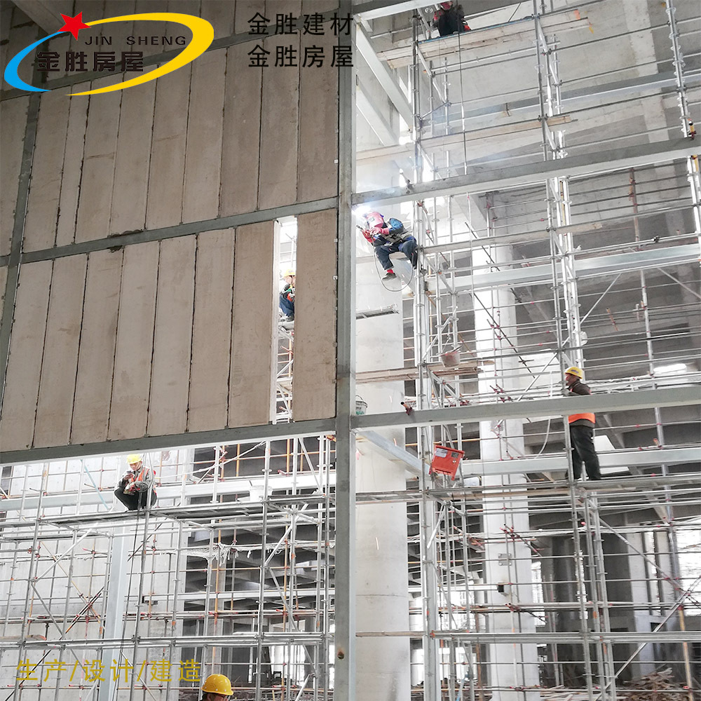 100mm厚GRC发泡水泥空心圆孔轻质隔墙板 防火空心隔墙板 安装快速