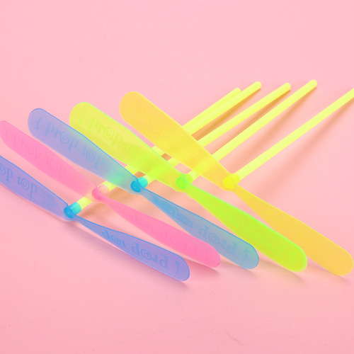 Hand-rubbed non-luminous bamboo dragonfly, manufacturer nostalgic classic, double flying leaf flying fairy bamboo dragonfly plastic wholesale