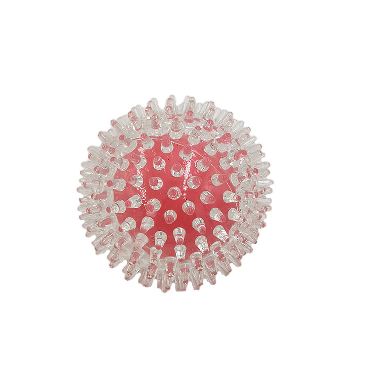 Suministro directo de fábrica nueva Bola de juguete vinilo luminoso sonido resistente a la mordedura TPR bola para mascotas perro interactivo gato juguete al por mayor