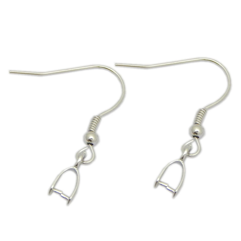 Accessories, earrings, accessory, platinum glossy lock, silver 925 sample, wholesale
