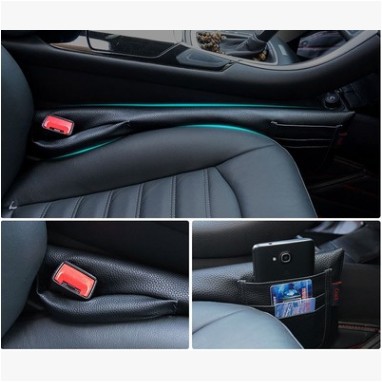 Asiento de coche hueco caja de enchufe a prueba de fugas tira de enchufe versión mejorada multifuncional asiento enchufe costura caja de almacenamiento decoración de interiores