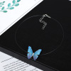 Fashionable invisible blue fishing line, necklace, universal chain, Korean style, simple and elegant design