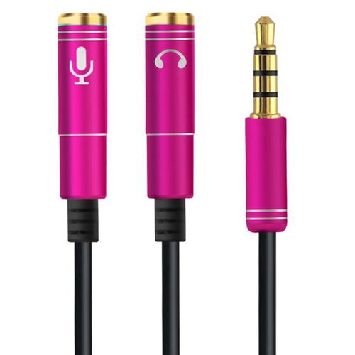 Laptop Headphone Dual-in-One Adapter Phone Audio Cable Y-Splitter Connector Manufacturer