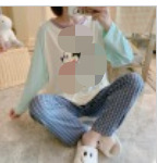 睡衣女秋季长袖可爱兔子宽松学生甜美公主风秋冬款家居服套装