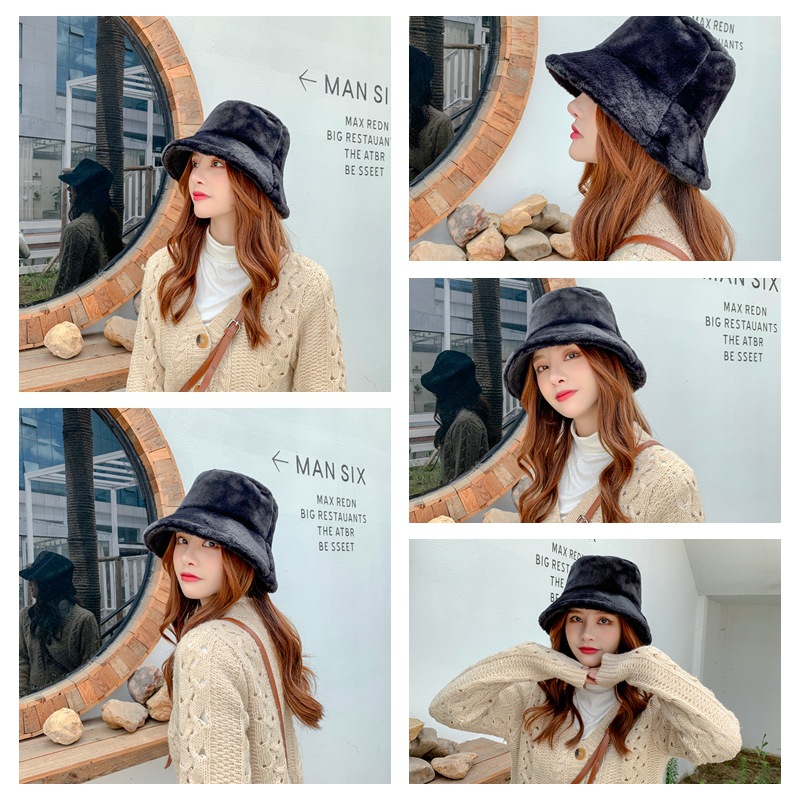 Unisex Fashion Solid Color Sewing Flat Eaves Bucket Hat display picture 6