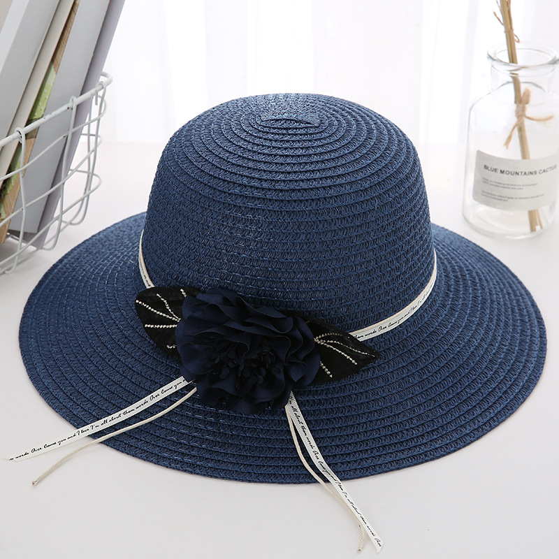 Women's Basic Lattice Bow Knot Bowknot Flat Eaves Straw Hat display picture 19