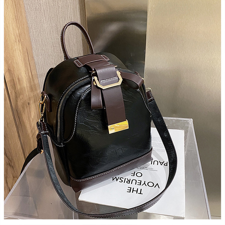 Fashion Retro Contrast Color Small Backpack Wholesale Nihaojewelry display picture 28