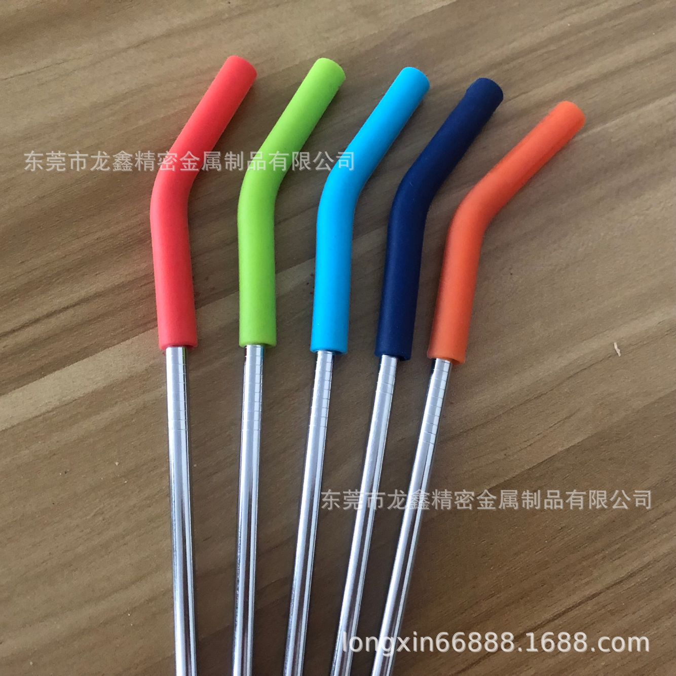 6mm不锈钢硅胶弯吸管 不锈钢硅胶吸管 6mm 8mm 9mm硅胶吸管吸嘴