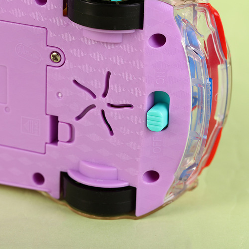  New Creative Electric Transparent Gear Car Mini Scooter Car Model Children's Music Toy Wholesale