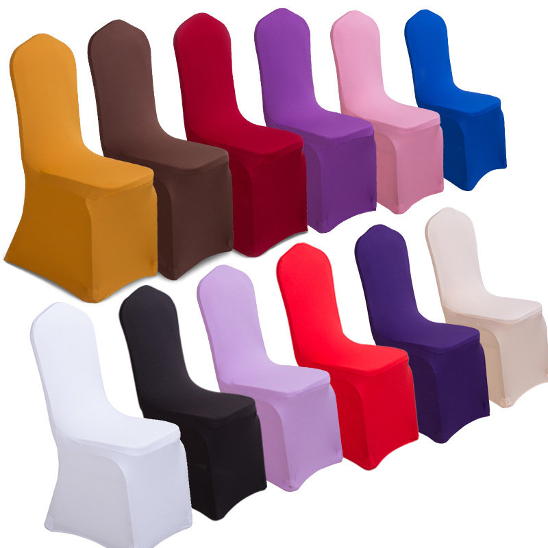加厚弹力椅套白色宴会会议饭店庆典婚庆婚礼酒店椅子套座椅套批发