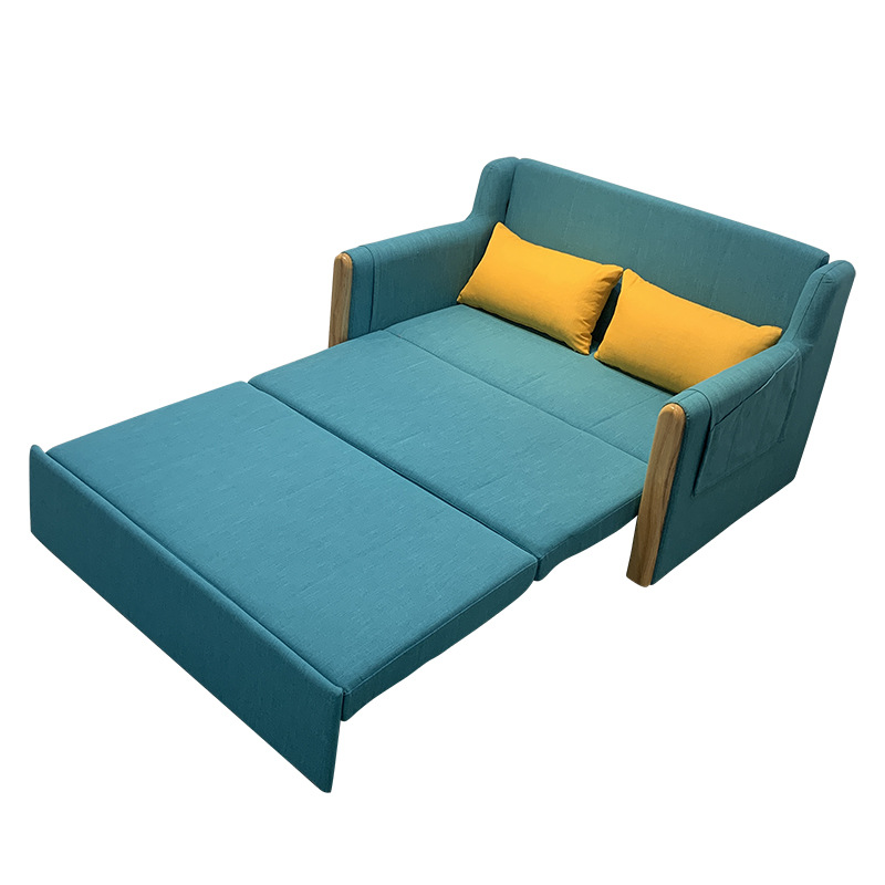 Sofá cama de tela plegable push-and - pull sit-and - sleep multifuncional sala de estar dormitorio estudio sofá doble