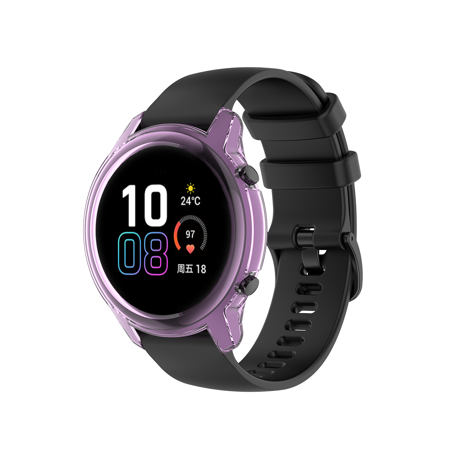 This 42mm/46mm hollowed-out semi-enclosed TPU case is suitable for the honor magic watch2 case undefined
