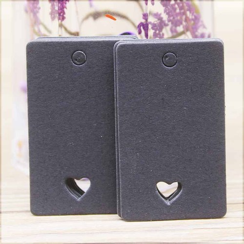 Cow white and black 3-color hang tag 5x3cm hollow love gift tag fan hanging multiple options to choose from cross-border