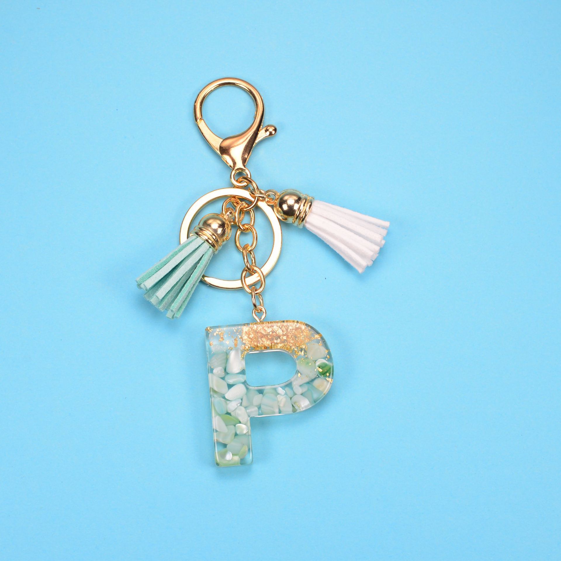 Daily Occasion Fashion Letter Resin Unisex Bag Pendant Keychain
