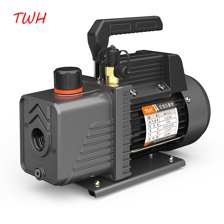 红宝石2升真空泵抽率4.8CFM小型制冷维修真空泵贴合机除泡真空泵