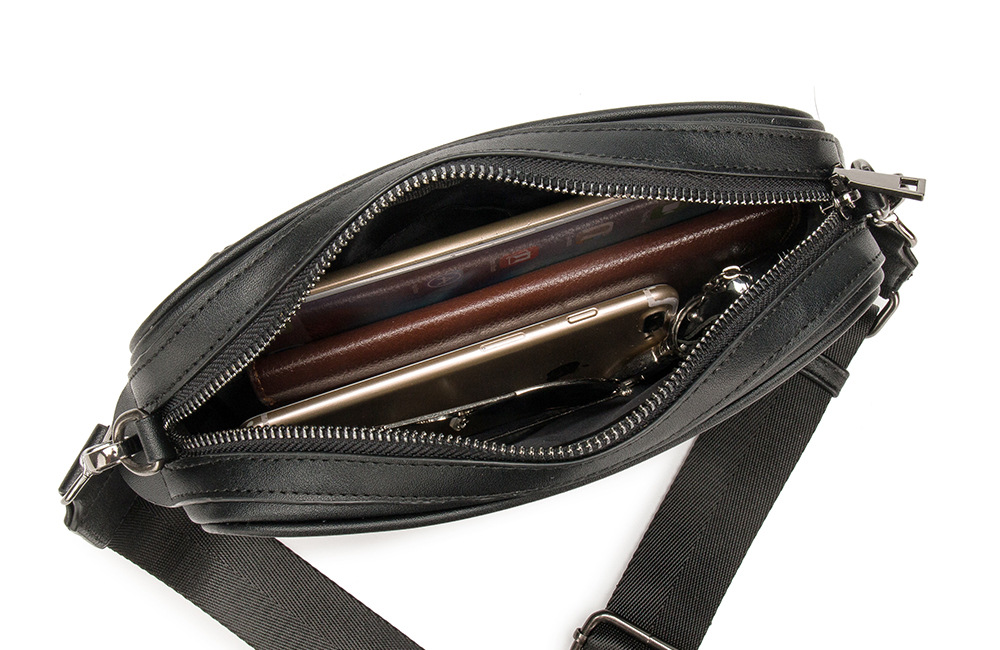 Fashion Weave Leather Shoulder Bag Men Crossbody Bags Luxury Design Cross Body Messenger Bag Male Shoulder Bag Bandolera Hombre