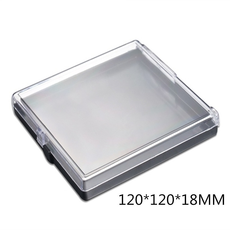 供应正方形奖牌徽章通用包装翻盖盒 儿童人体彩绘收纳展示塑料盒