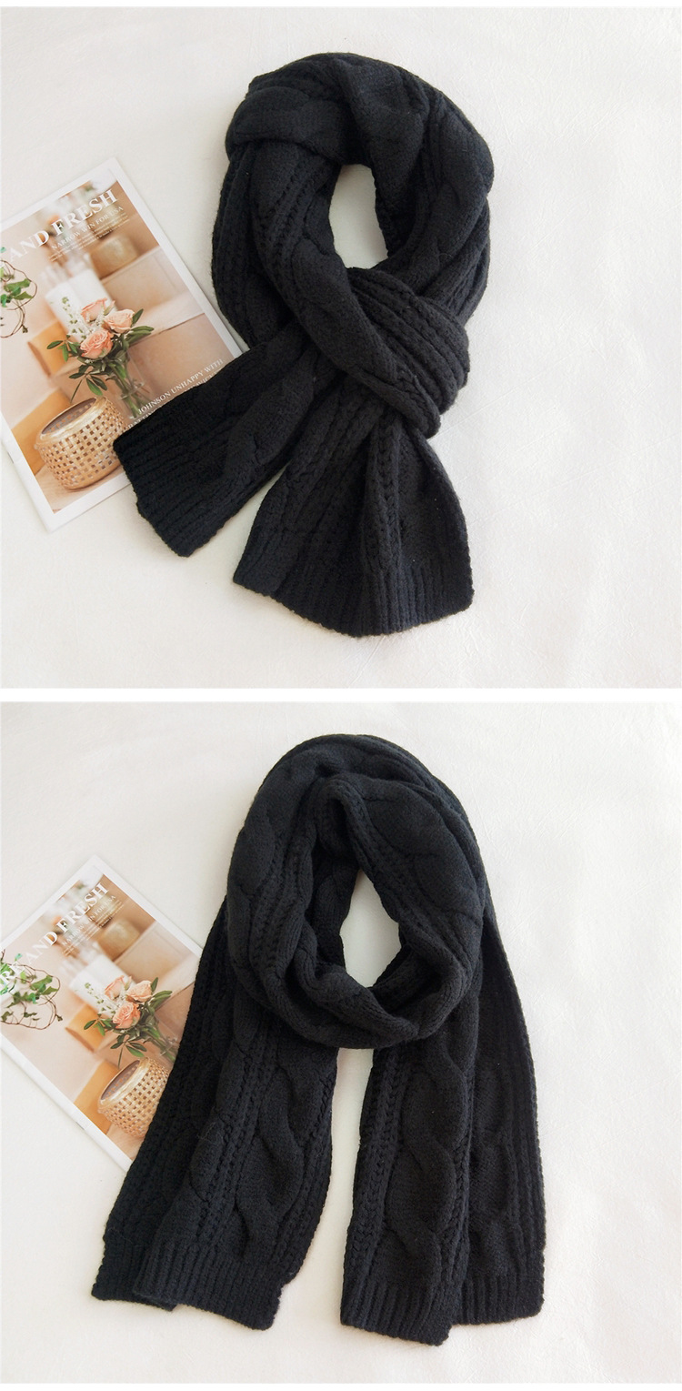 Warm Thick Woolen Scarf display picture 2