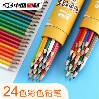 爱涂图 彩色铅笔24色油性彩铅手绘画画笔套装学生用彩绘画笔