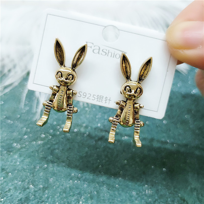 Rabbit Retro Earrings display picture 6