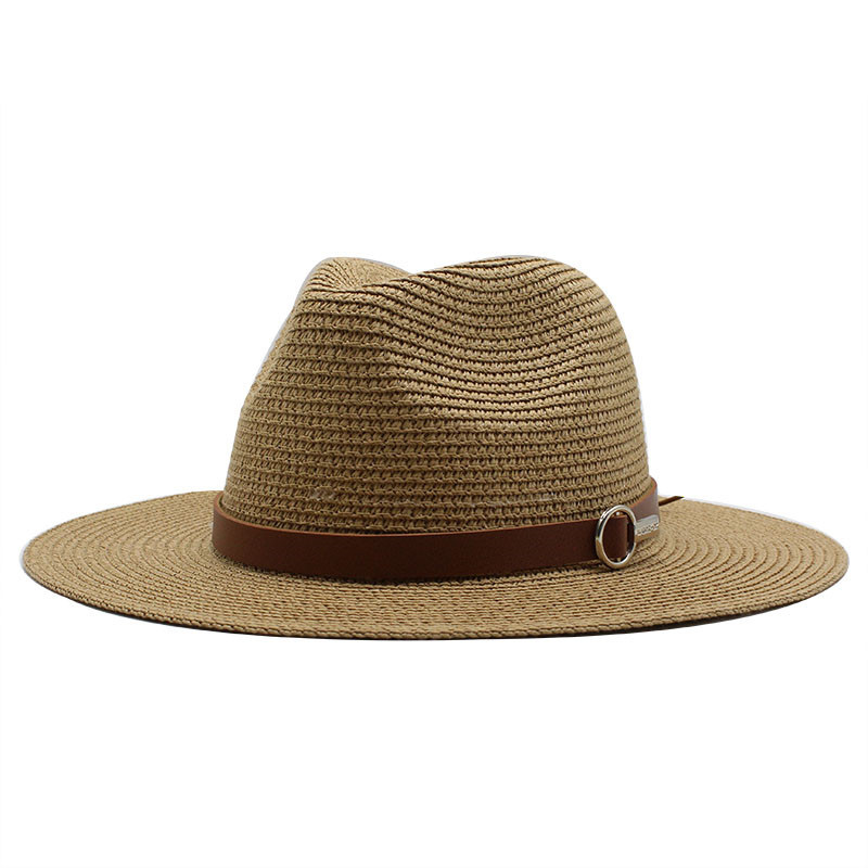 panama Straw Hat panama European and American Sun Hat Summer Sun Protection Travel Vacation Beach Woven Denim Hat