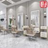 Barber Shop mirror Wall hanging Hairdressing Stage Single to ground Light Network Haircut Wall mounted beauty salon Dedicated LED