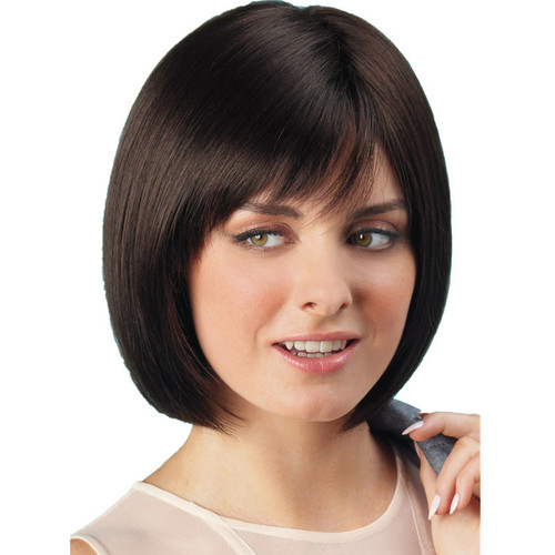 Bob Hair Wigs Perruques Bob Hair Pelucas De Cabello Bob Wig female short hair dark brown Bobo Bobo short straight hair natural fluffy Synthetic Wigs hair cover