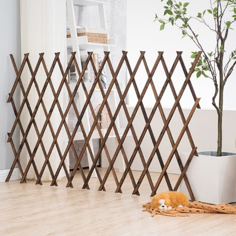 護欄圍欄木柵欄防腐木籬笆爬藤架陽台小庭院裝飾戶外花園網格花架