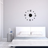 The new acrylic wall clock living room decoration five -pointed star combination silent hanging bell wall decoration wall bell bell