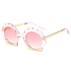 Children's small metal sunglasses flower-shaped, 2020, Korean style, flowered