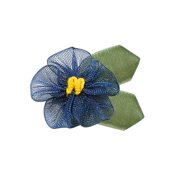 En stock poliéster cinta pequeña flor 3,2 cm amplia Ropa Accesorios DIY material de producción con hojas Cinta pequeña flor