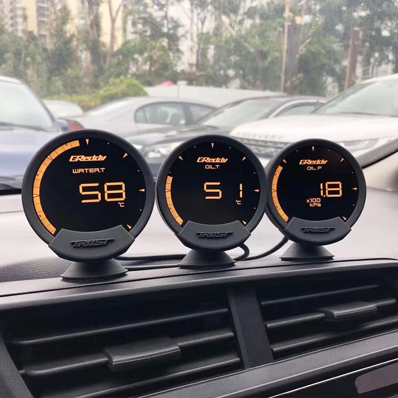 Sirius grdy car refit meter multi-function LCD display water temperature speed turbocharged racing meter