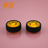 XJ422AHTT yellow bag rubber tanchen wheel wheel wheel TT motor wheel rubber wheel technology building block parts