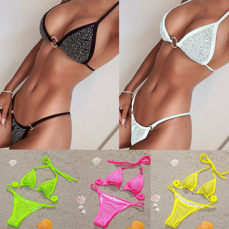 Sexy bikini with diamond female swimsuit