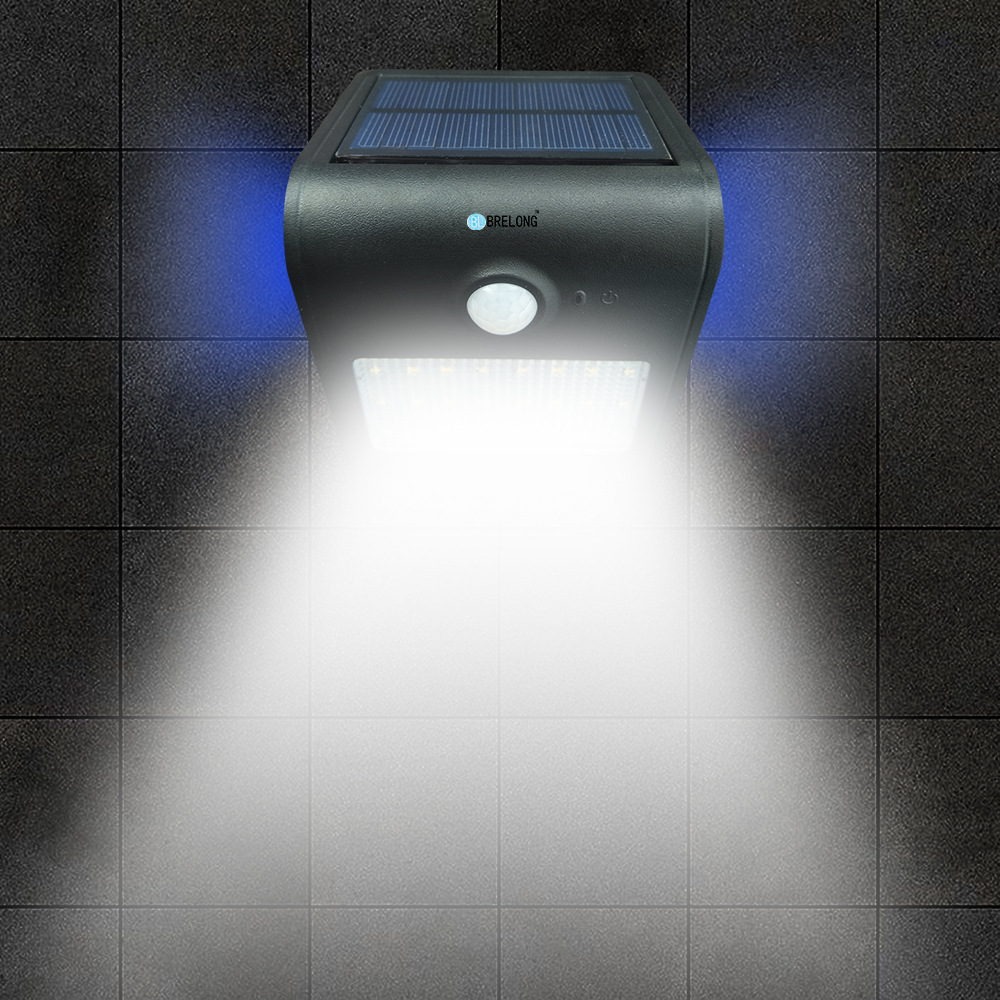 太阳能墙壁灯 24LED人体感应灯 庭院灯景观灯野营灯路灯