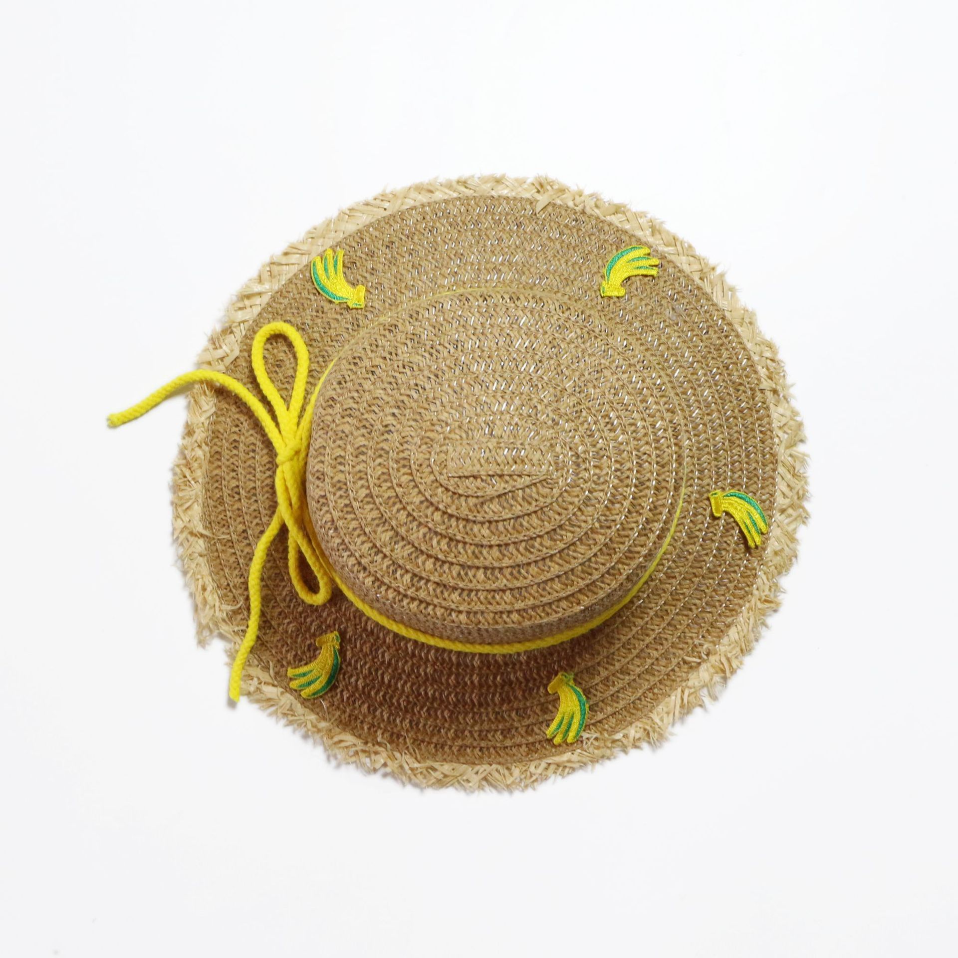 Children's Sun Hat Straw Hat Fruit Hat Summer Big Flat Top Sun Hat Wholesale Nihaojewelry display picture 2