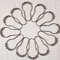 跨境電商浴簾掛鈎床簾掛環金屬葫蘆掛鈎窗簾掛鈎工廠批發