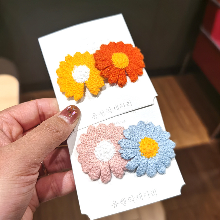 Sweet Flower Hair Clip Cute Girl Side Clip Hairpin Back Side Of The Head Korean Clip Headdress display picture 5