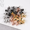 Copper micro -inlaid light surface crown bead accessories 5/package