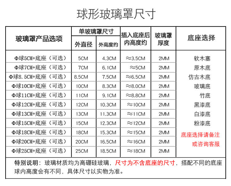 永生花玻璃罩人偶粘土手办星堡手模钟表防尘罩展示盒透明桌面摆件详情9