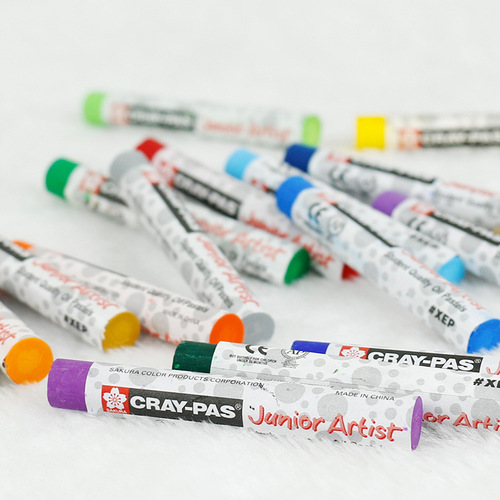 Sakura single oil pastel white black gold silver 48 color crayon colorful stick student children's school painting soft crayon