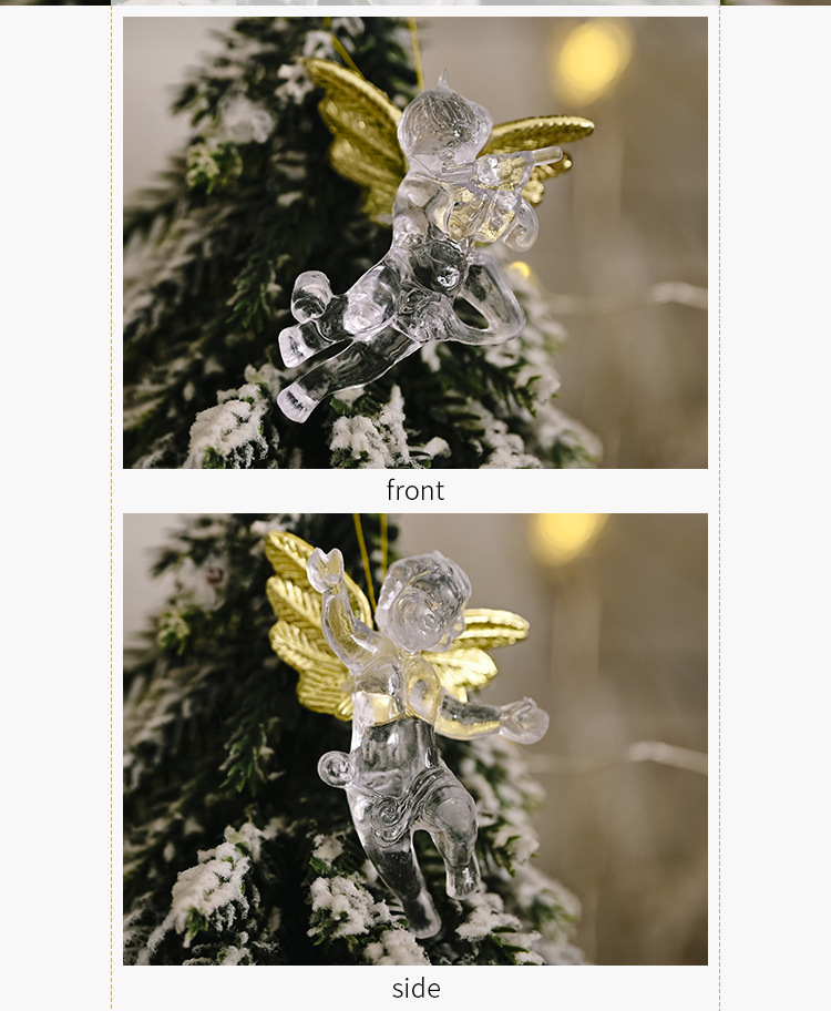 Christmas Tree Decorations Transparent Angel Pendant display picture 3