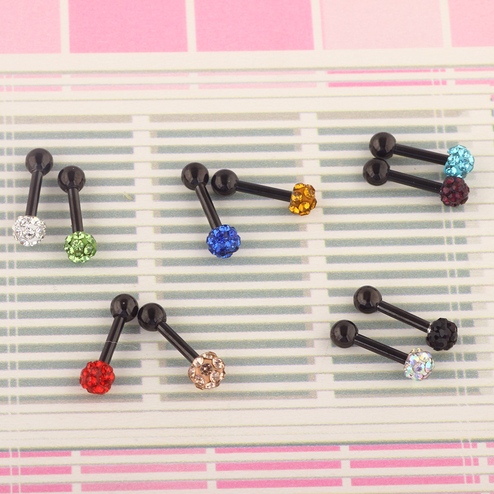 Labret piercing jewelry detail image