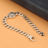 Chain, brand goods, bracelet, wholesale, silver 925 sample, punk style, simple and elegant design