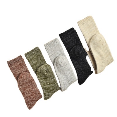 2020新款秋冬糖果色雪花中筒袜女士柔软堆堆袜 日系涤棉中筒袜子|ms